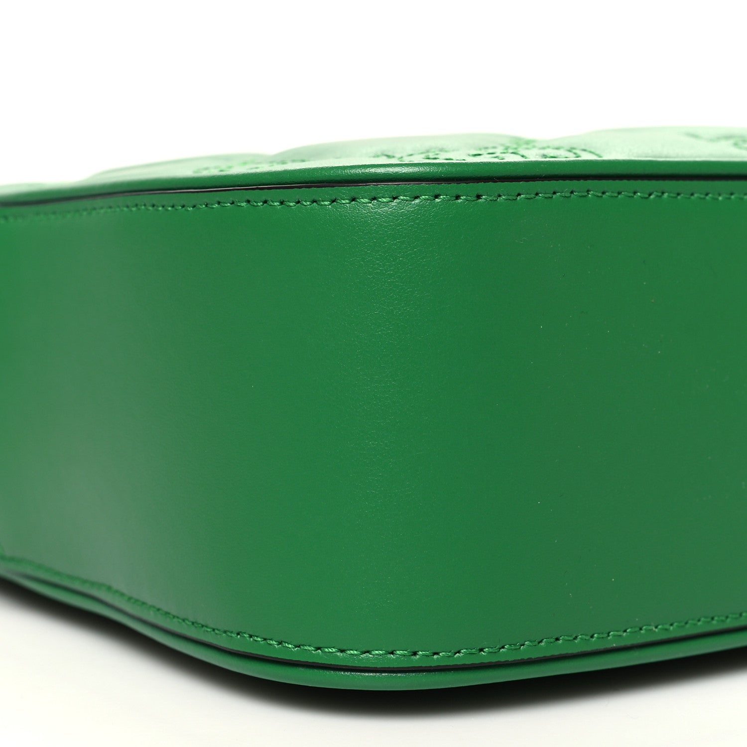 Gucci Calfskin GG Matelasse Shoulder Bag Spring Green Natural 10 of 11