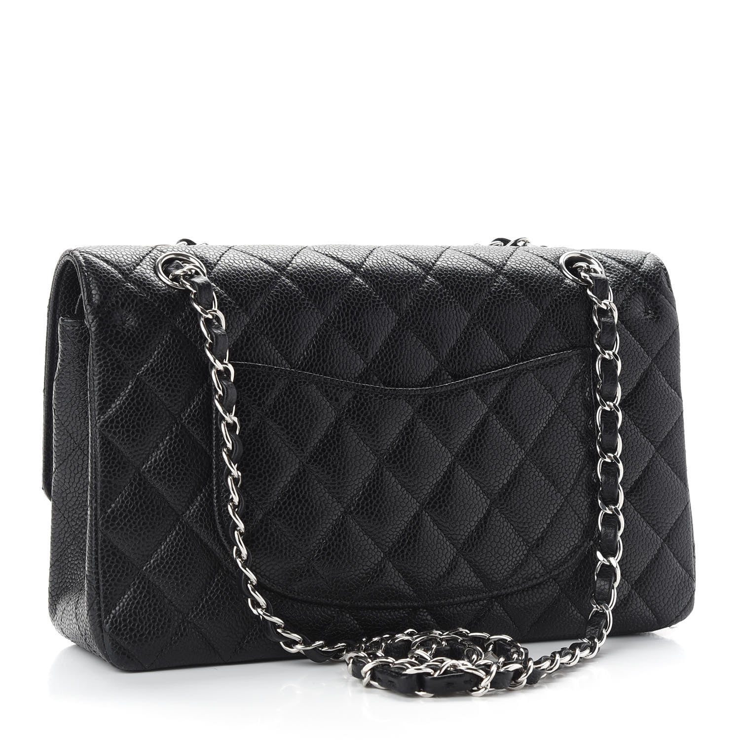 Chanel Caviar Quilted Medium Double Flap Black 3 of 9
