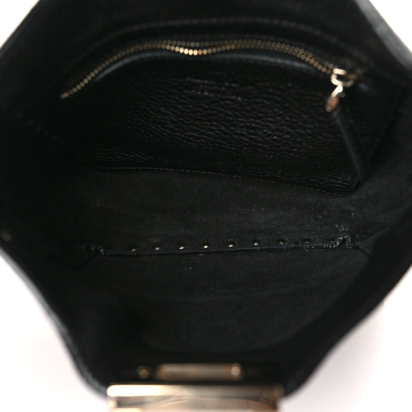 Pebbled Calfskin Mini Rockstud Flip-Lock Messenger Bag Black
