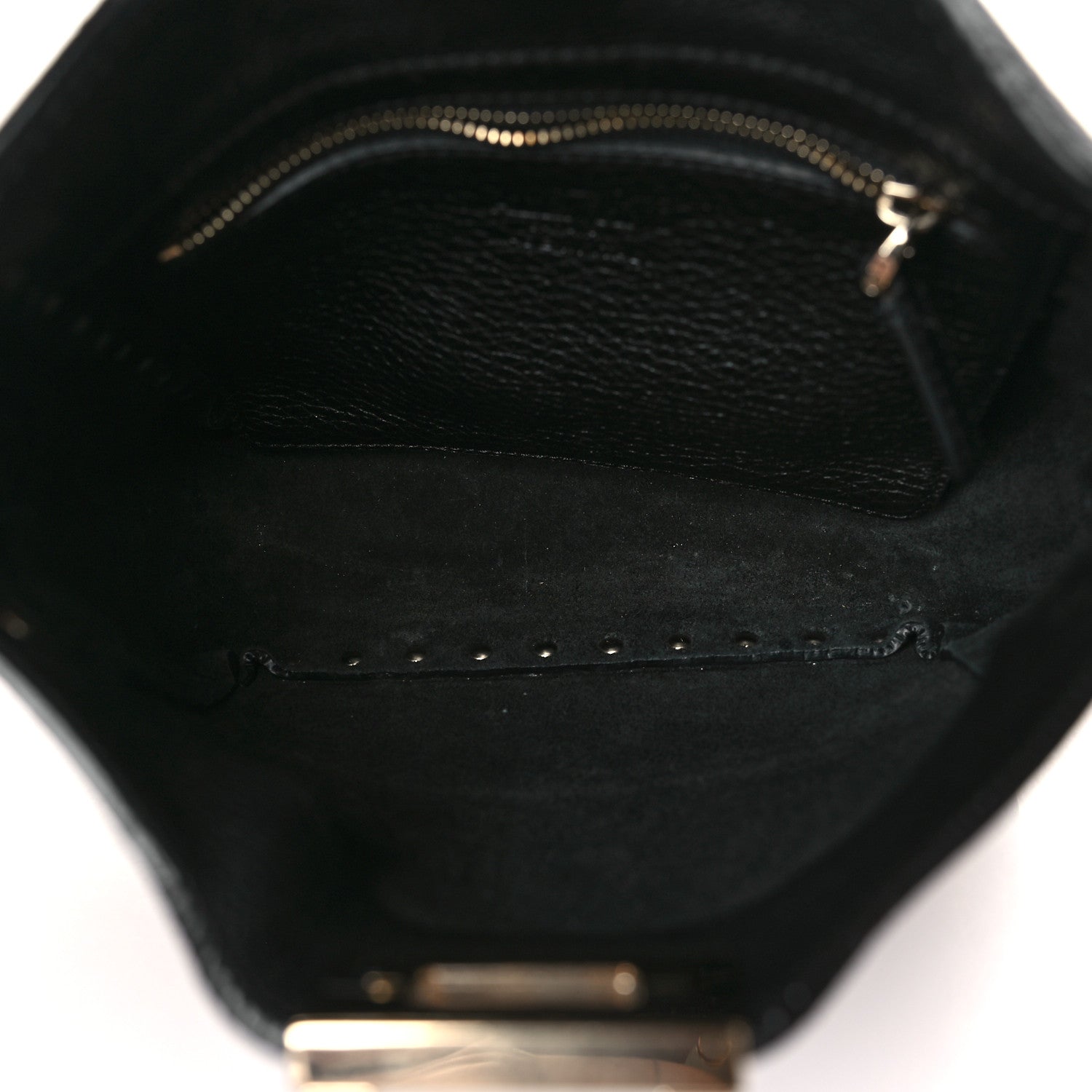 Valentino Garavani Pebbled Calfskin Mini Rockstud Flip-Lock Messenger Bag Black 5 of 8