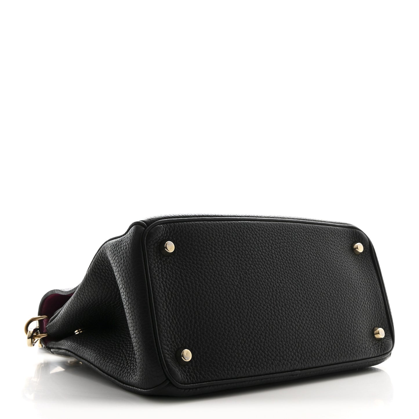 Bullcalf Small Be Dior Flap Black Fraise