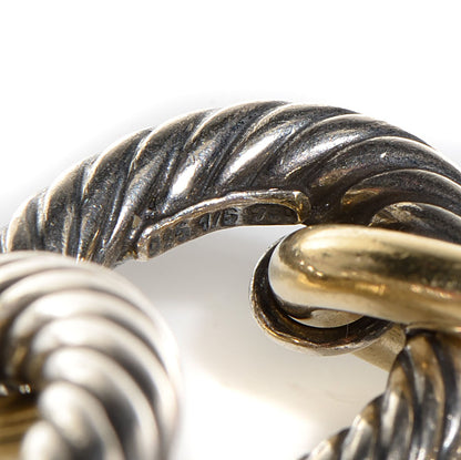 David Yurman Sterling Silver 18K Yellow Gold 17mm Extra Large Oval Link Bracelet 5 of 5
