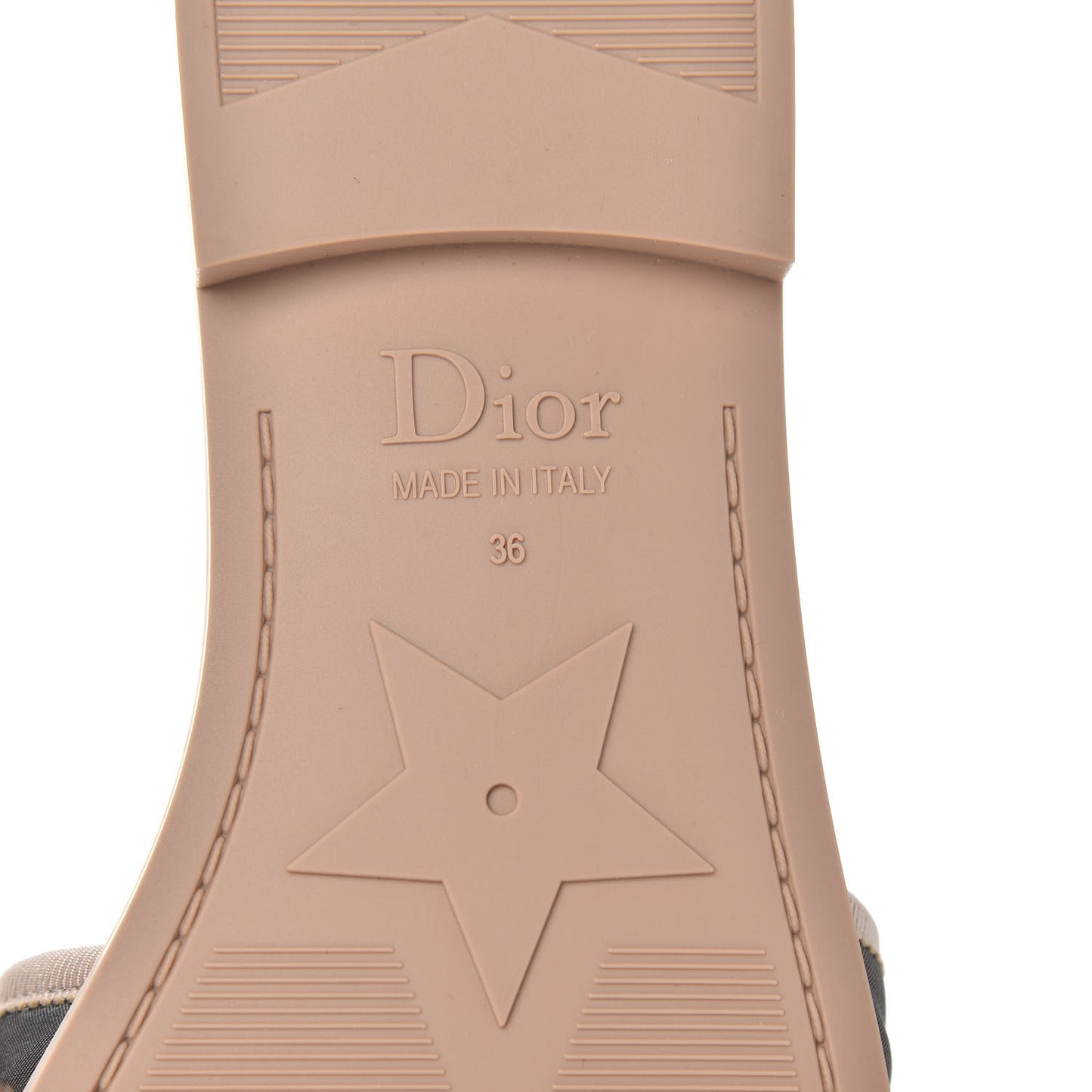 Canvas Nylon Camouflage Dior(e)volution Mule Slide Sandals 36 Nude