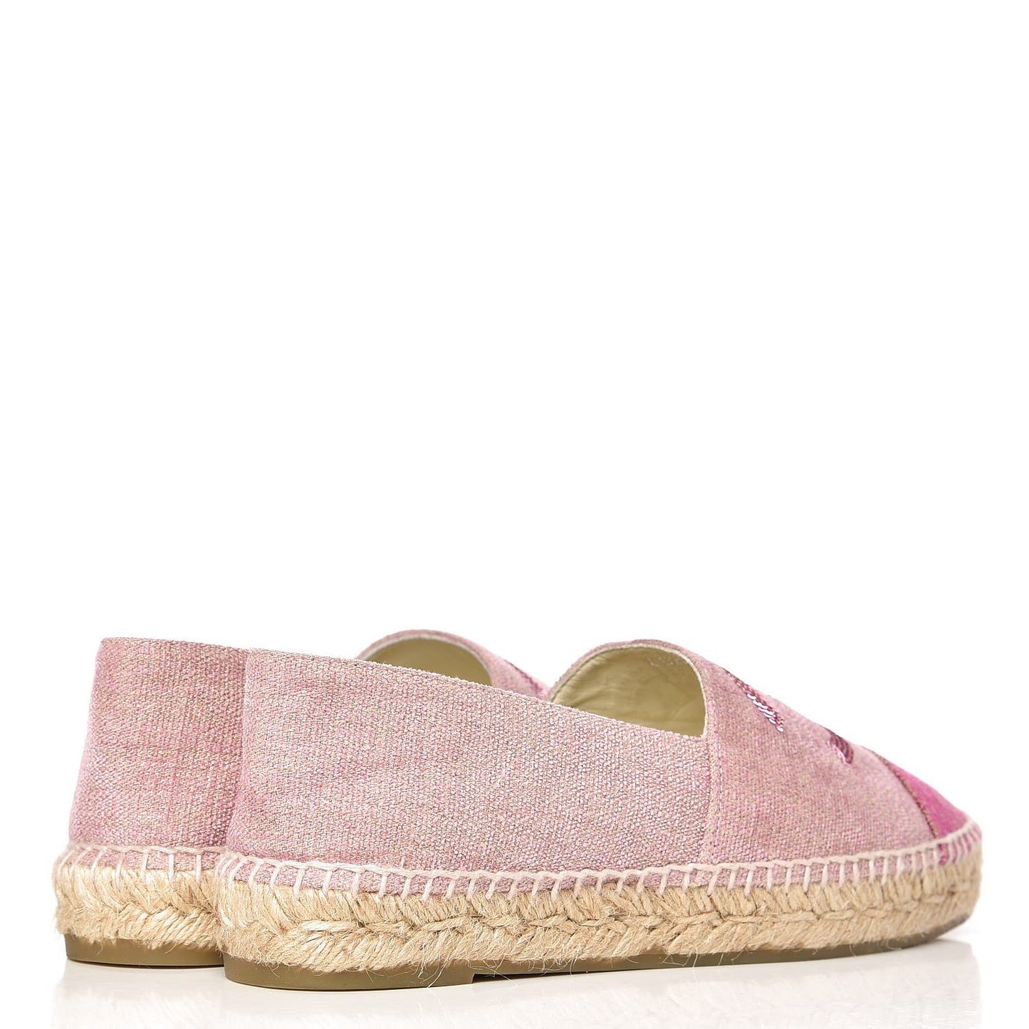 Toile Sequin CC Espadrilles 39 Pink Dark Pink