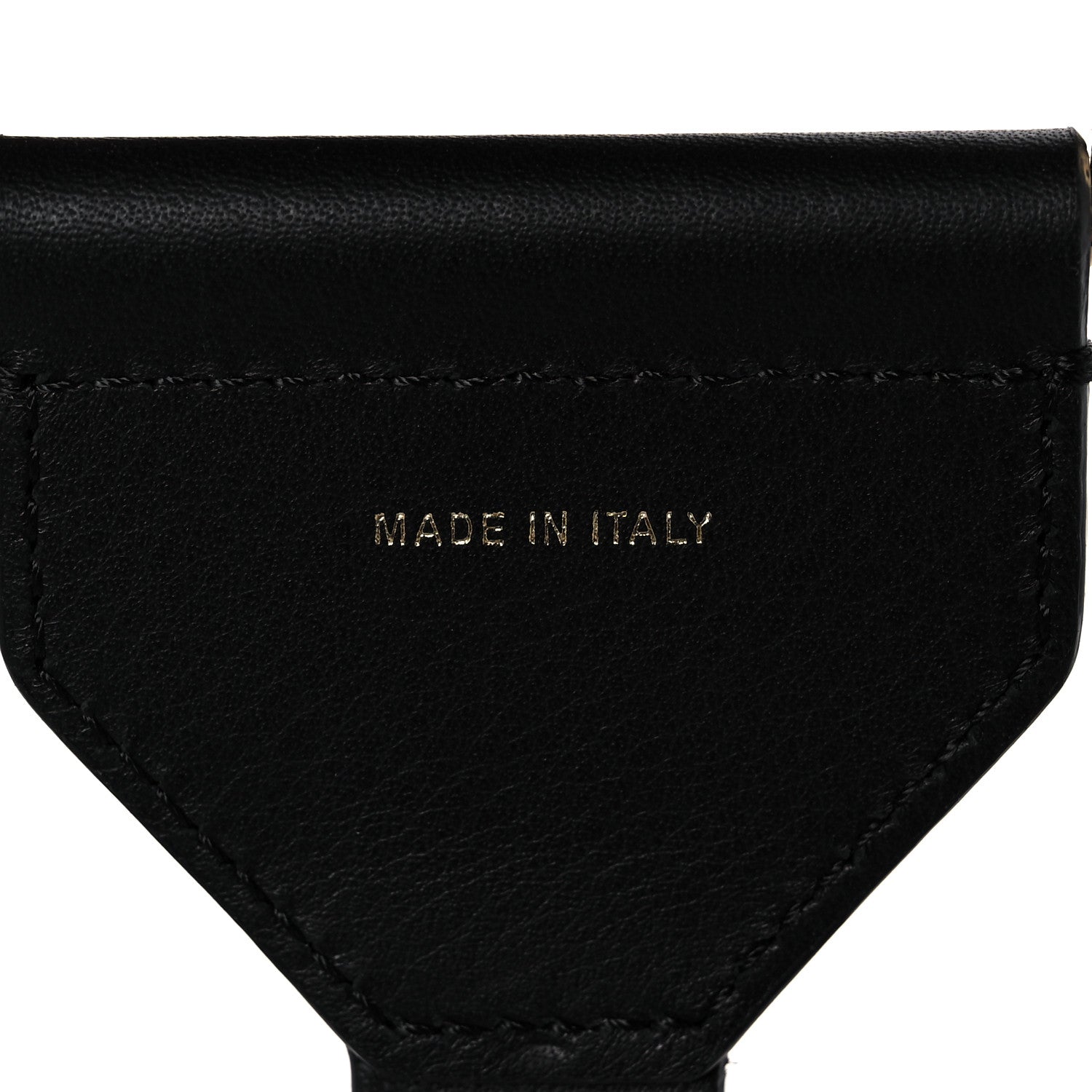 Fendi Ribbon Vitello Seta FF 1974 Adjustable Strap You Fango Marrone Black 4 of 5