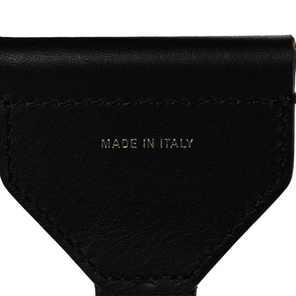Fendi Ribbon Vitello Seta FF 1974 Adjustable Strap You Fango Marrone Black 4 of 5