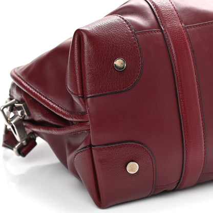 Proenza Schouler Calfskin Top Handle Satchel Bag Burgundy 9 of 10