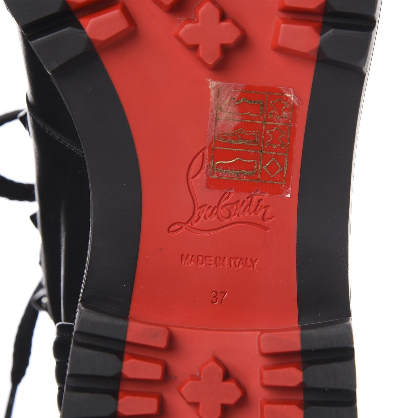 Shiny Nappa Mad Flat Boots 37 Black