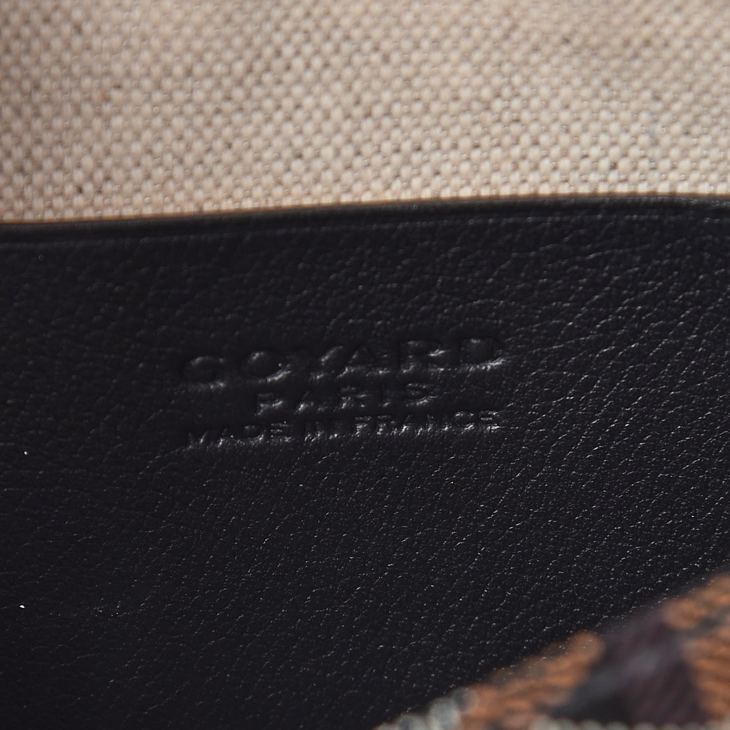 Goyard Goyardine Plumet Wallet Clutch Black 6 of 8