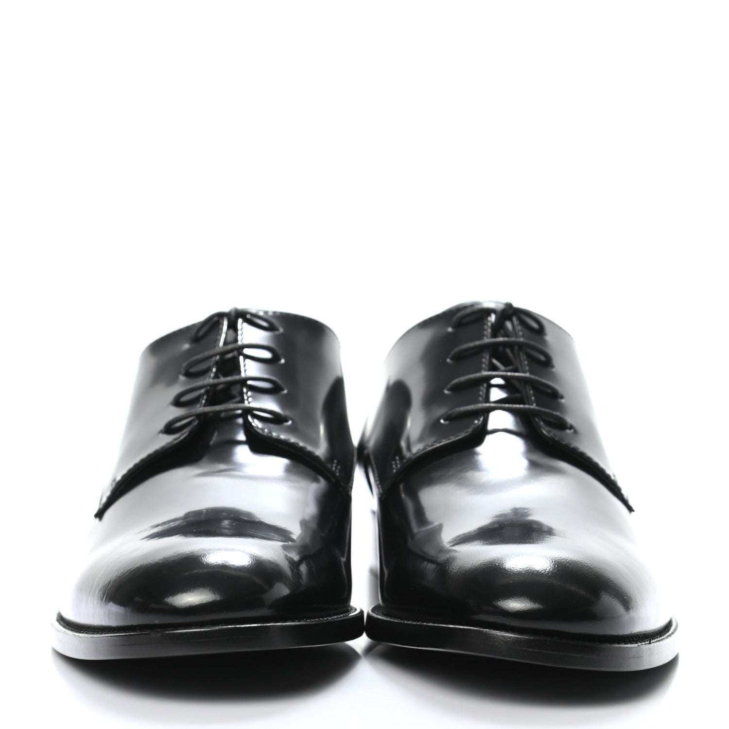 Christian Dior Patent Lace Up Oxford Loafers 38 Black 2 of 8