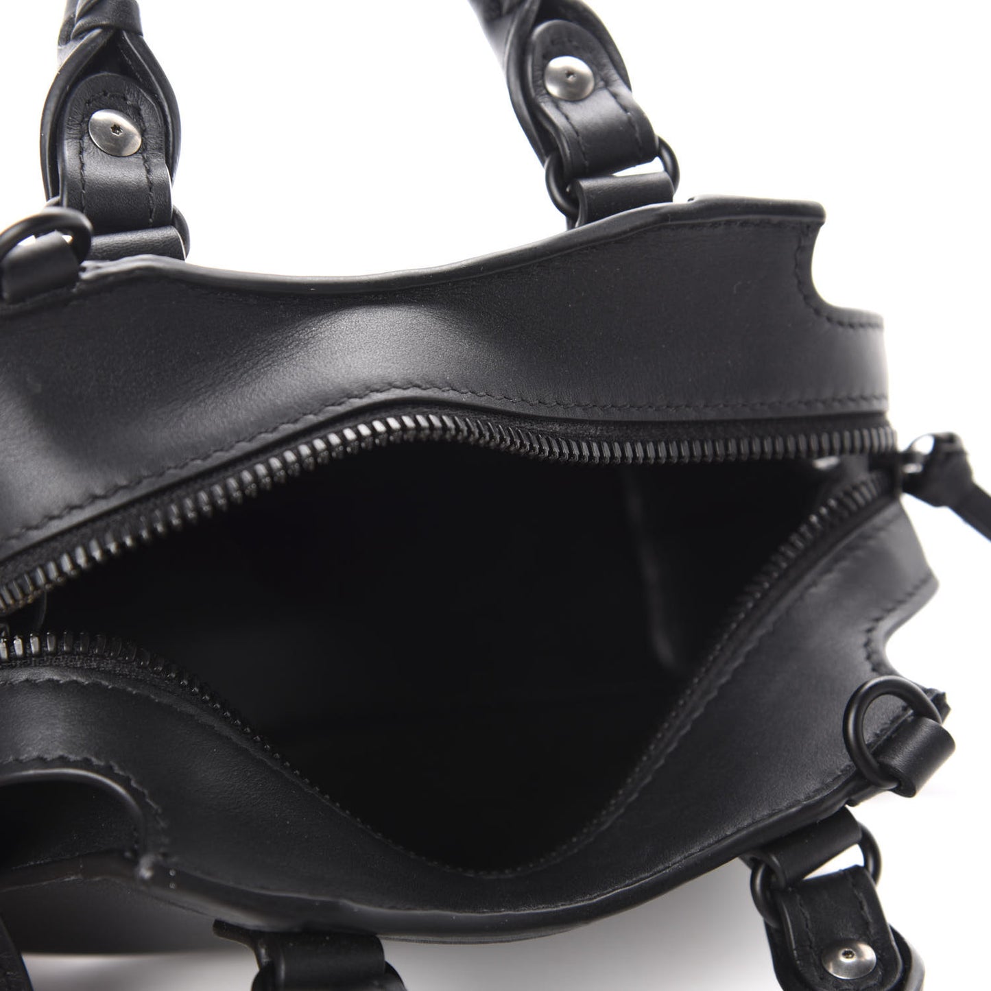 Smooth Calfskin Neo Classic Black Hardware Nano City Crossbody Black