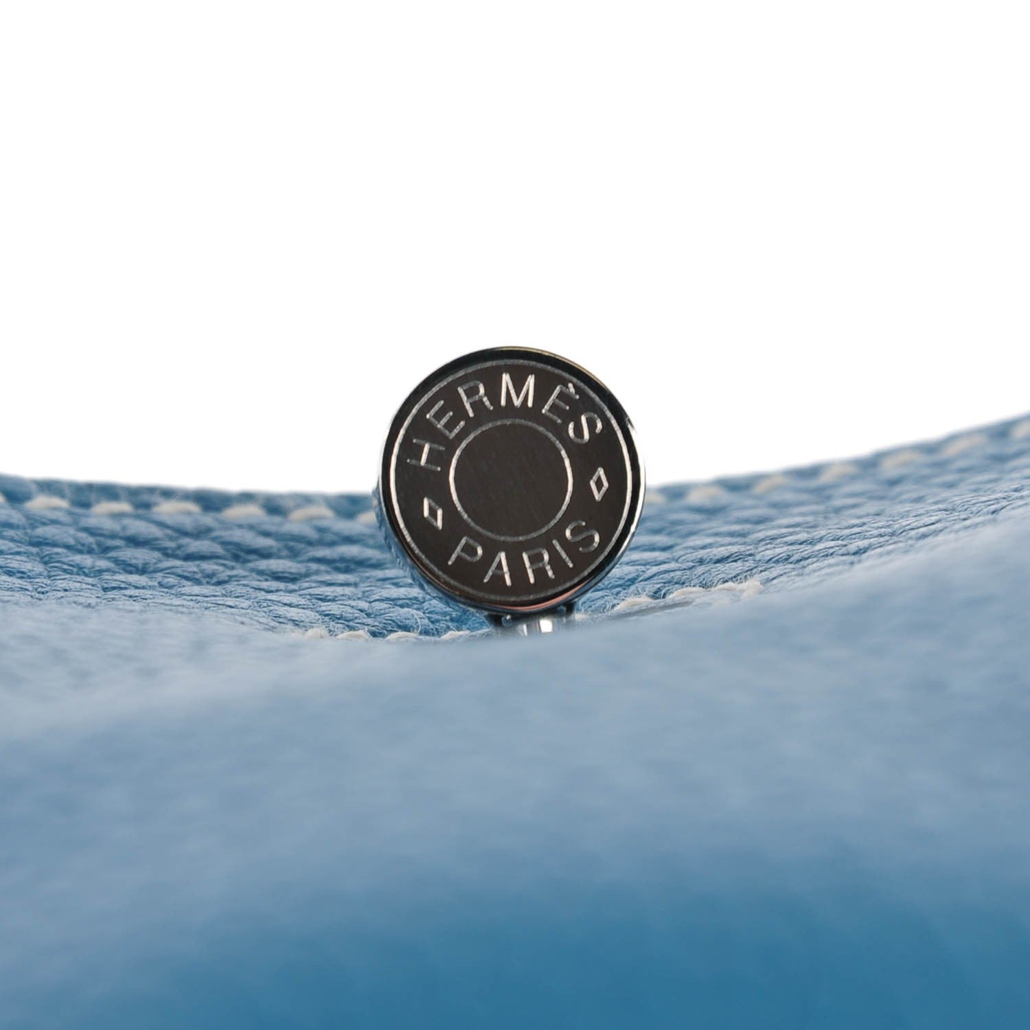 Hermes Taurillon Clemence Lindy 30 Blue Jean 10 of 19
