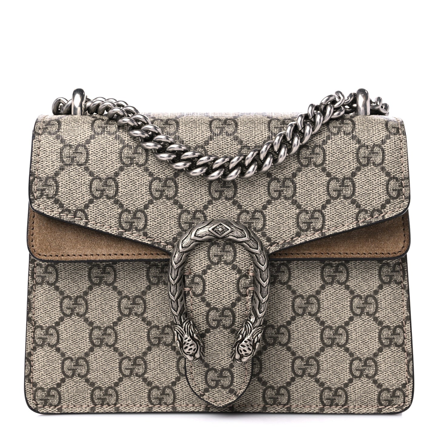 GG Supreme Monogram Mini Dionysus Shoulder Bag Taupe