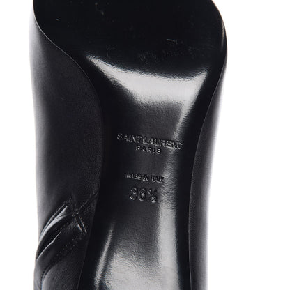 Saint Laurent Nappa Cap Toe Ankle Boots 38.5 Black 6 of 9