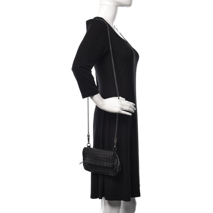 Bottega Veneta Nappa Intrecciato Small Chain Crossbody Black 2 of 10