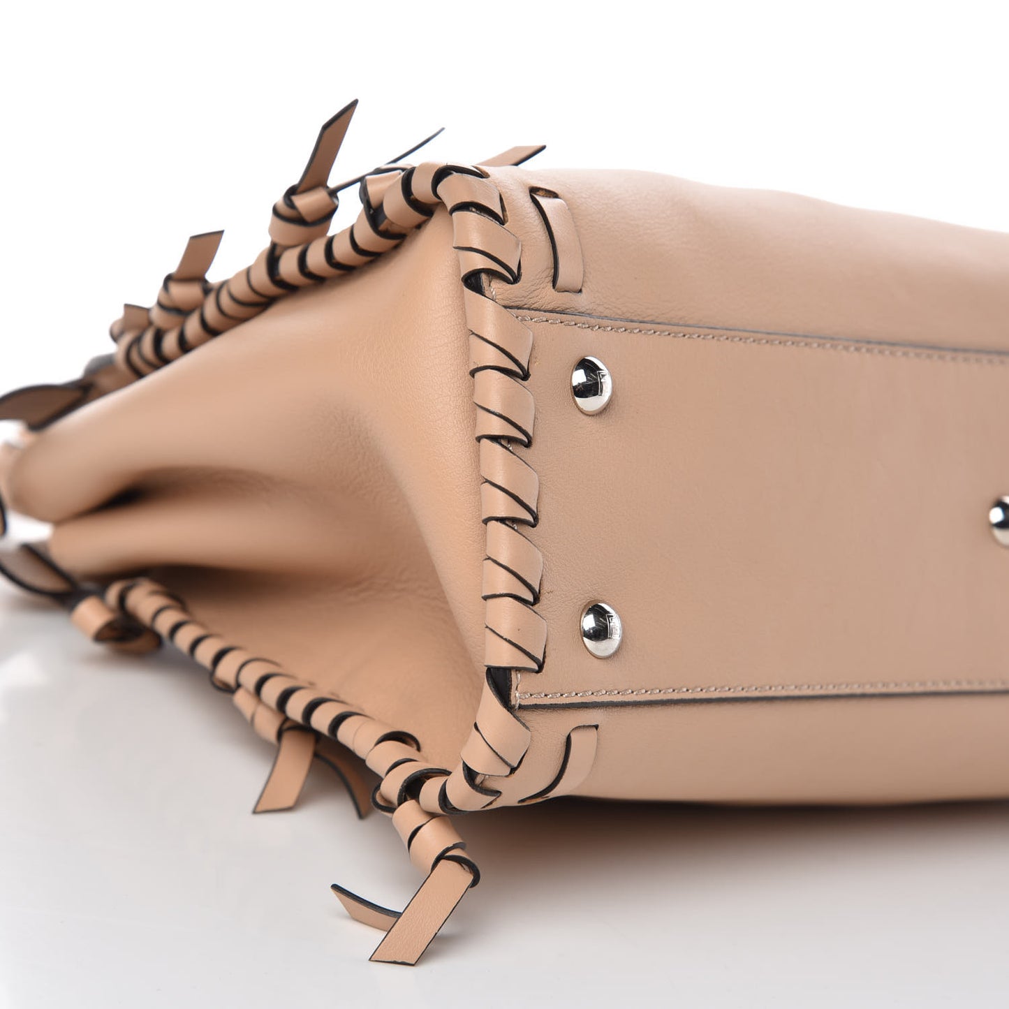 Vitello Seta Century Nappa Whipstitch Medium Peekaboo Iconic Satchel Makeup