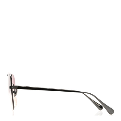 Chanel Titanium CC Pilot Aviator Sunglasses 4285-T Dark Grey 3 of 8