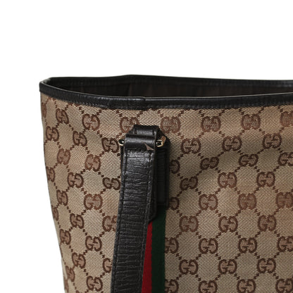 Gucci Monogram Medium Jolicoeur Tote Dark Brown 19 of 20