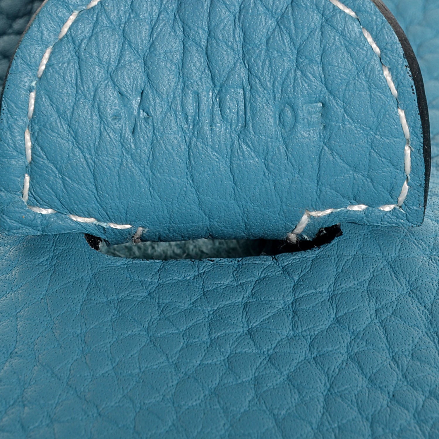 Hermes Taurillon Clemence Evelyne III GM Blue Jean 13 of 17