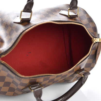 Louis Vuitton Damier Ebene Speedy 30 5 of 14