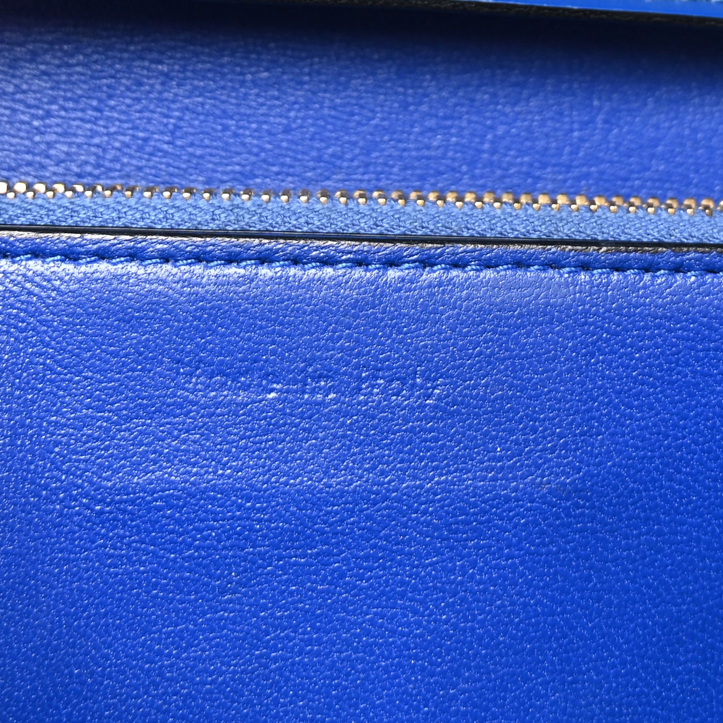 Spazzolato Calfskin Medium Classic Box Flap Bag Royal Blue