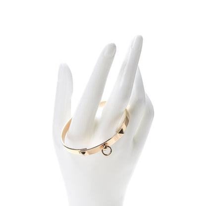 Hermes 18K Rose Gold PM Collier De Chien Bracelet ST 2 of 6
