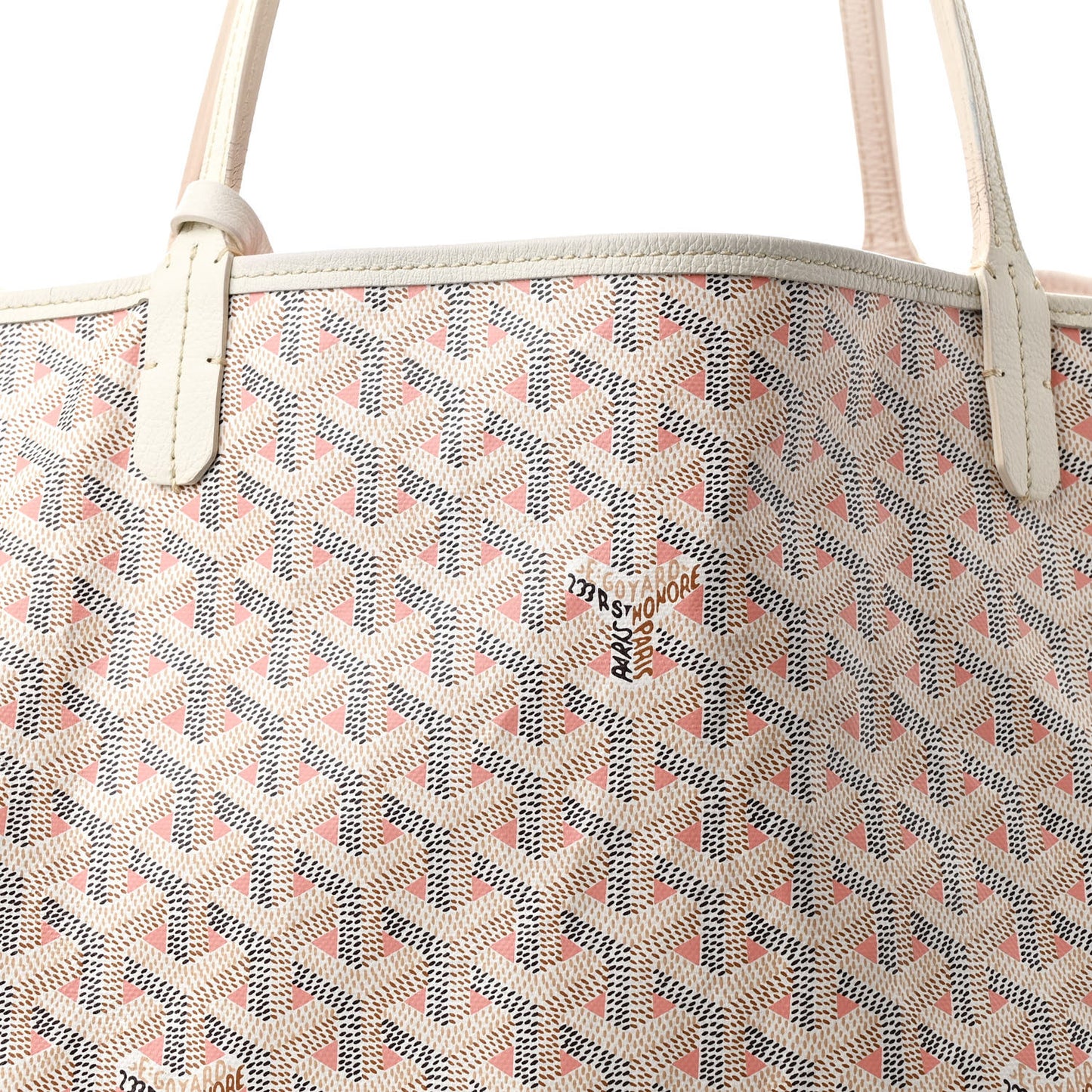 Goyardine Saint Louis Claire Voie GM White Pink