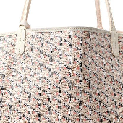Goyard Goyardine Saint Louis Claire Voie GM White Pink 10 of 12