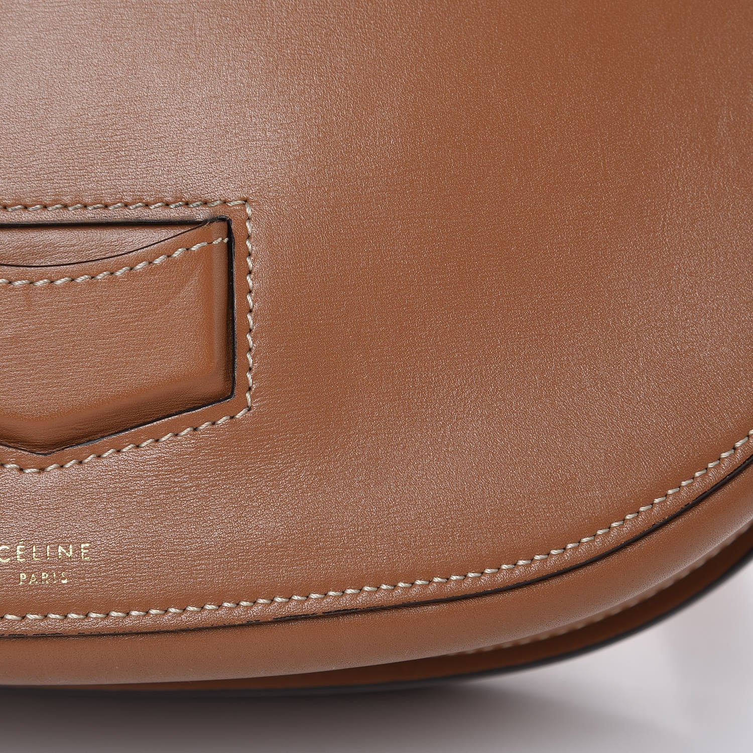 Celine Palmelato Calfskin Medium Trotteur Tan 11 of 12