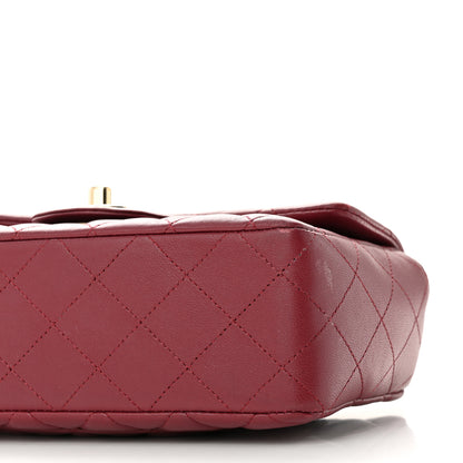 Chanel Lambskin Quilted Mini Rectangular Flap Burgundy 10 of 12