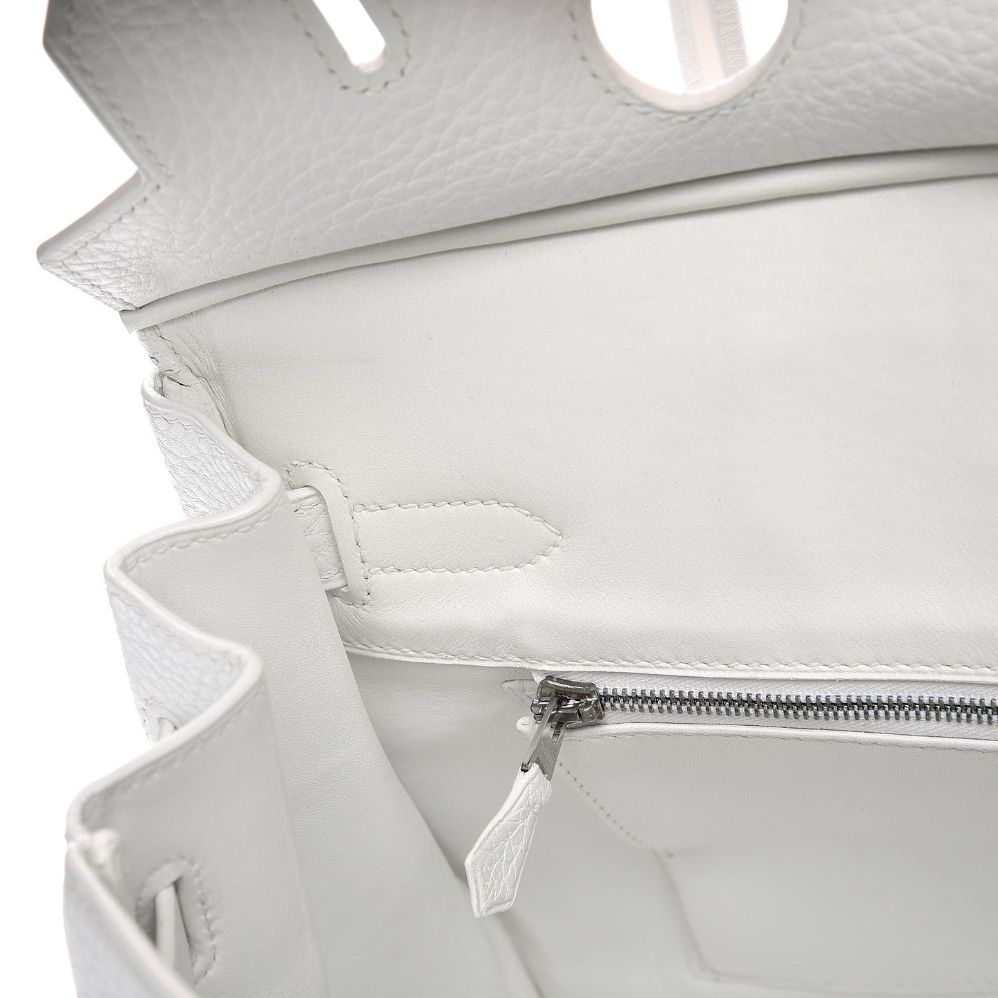 Taurillon Clemence Birkin 30 White