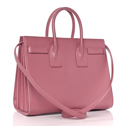 Saint Laurent Calfskin Small Sac De Jour Dark Rose 3 of 9