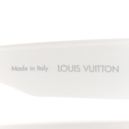 Louis Vuitton Acetate Crystal Cyclone Sport Mask Sunglasses Z1742U Ash Silver 5 of 9