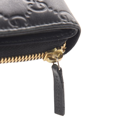 Gucci Guccissima Zip Around French Wallet Black 8 of 8