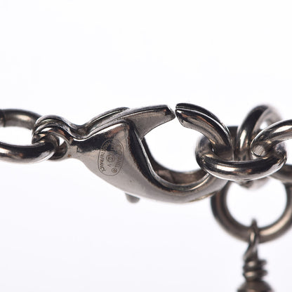 Chanel Crystal Pearl CC Long Necklace Silver 6 of 7