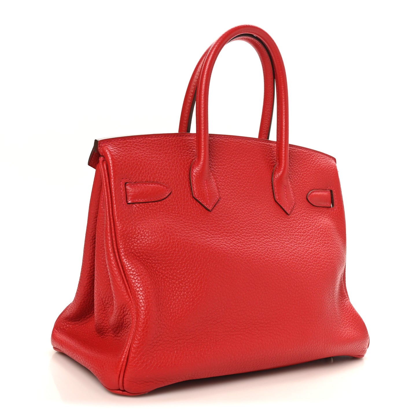 Taurillon Clemence Birkin 30 Rouge Casaque
