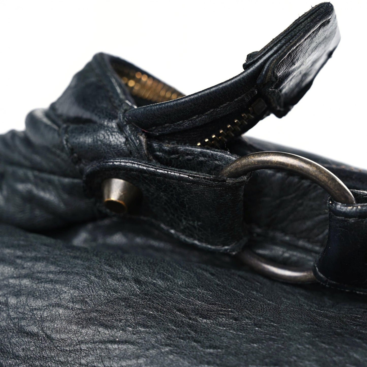 Agneau Classic Hardware Day Hobo Black