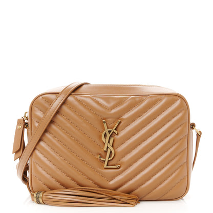 Saint Laurent Calfskin Matelasse Monogram Lou Camera Bag Cinnamon 1 of 11