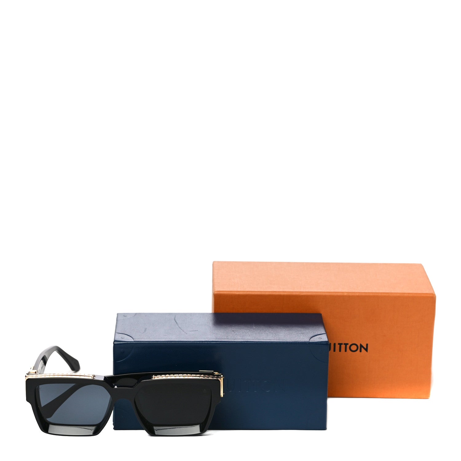 Louis Vuitton Acetate 1.1 Millionaires Sunglasses Z1165E Black 8 of 8