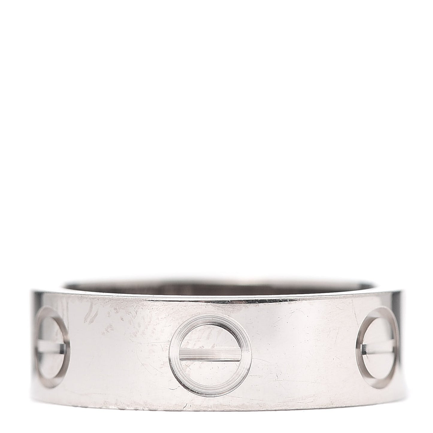 18K White Gold 5.5mm LOVE Ring 49 4.75