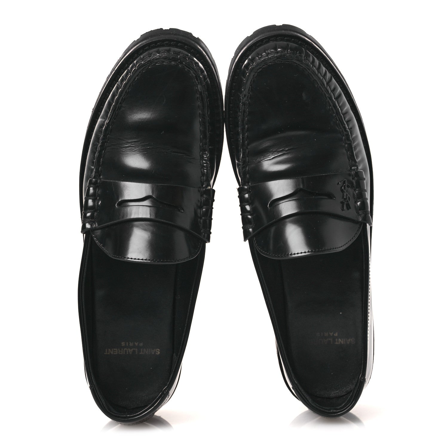 Saint Laurent Patent Tribute 75 Platform Sandals 39 Black 4 of 24