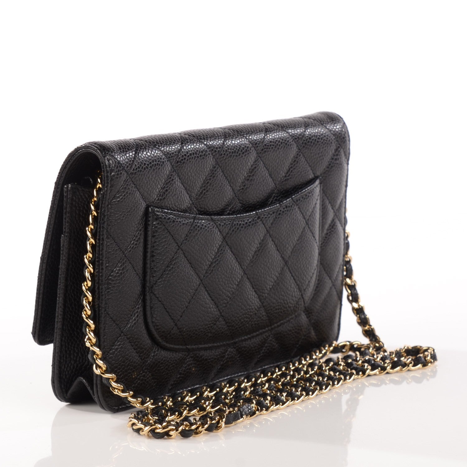 Chanel Caviar Quilted Wallet On Chain WOC Black 3 of 9