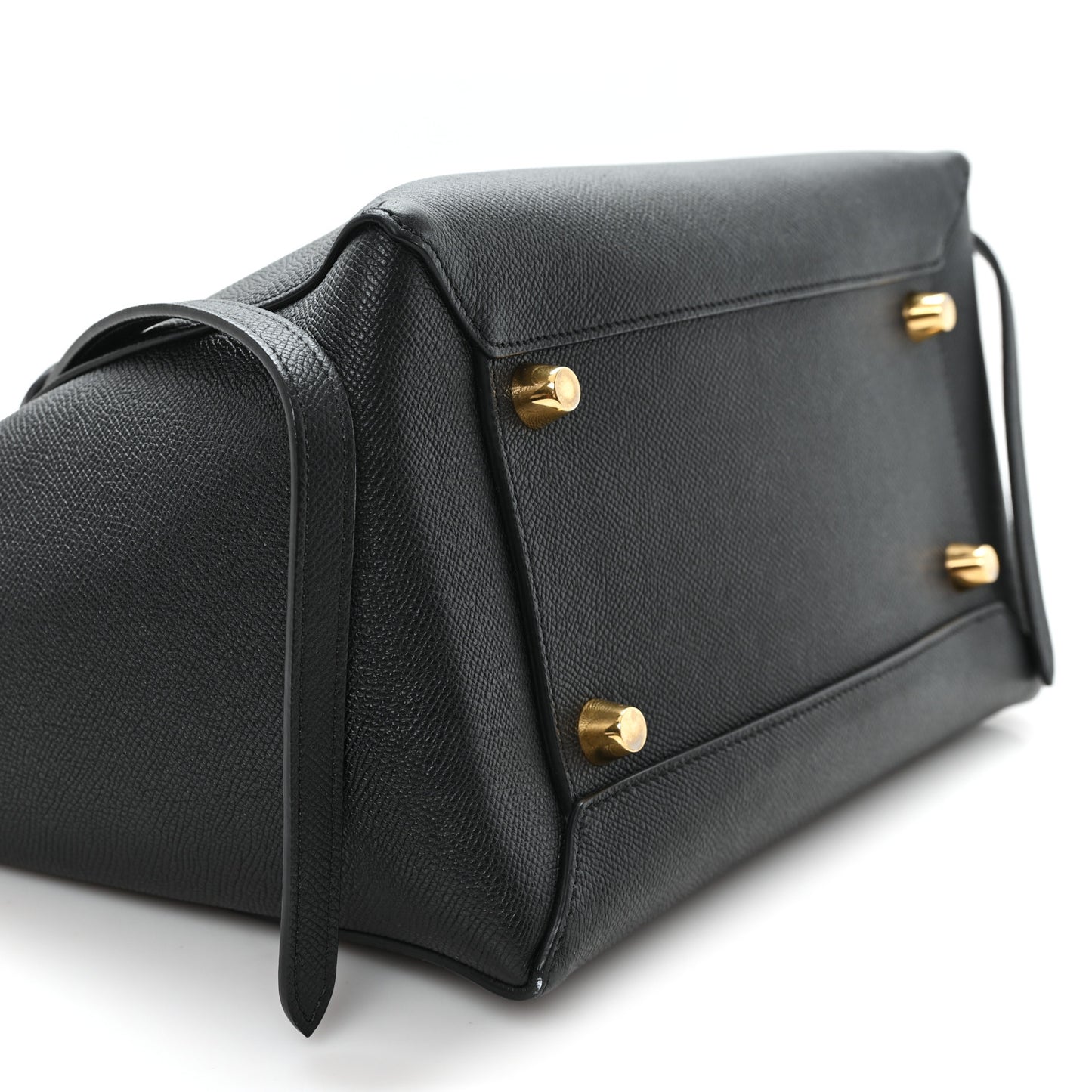 Grained Calfskin Mini Belt Bag Black