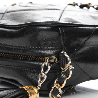 Chanel Lambskin Quilted Tassel Camera Case Black 15 of 15