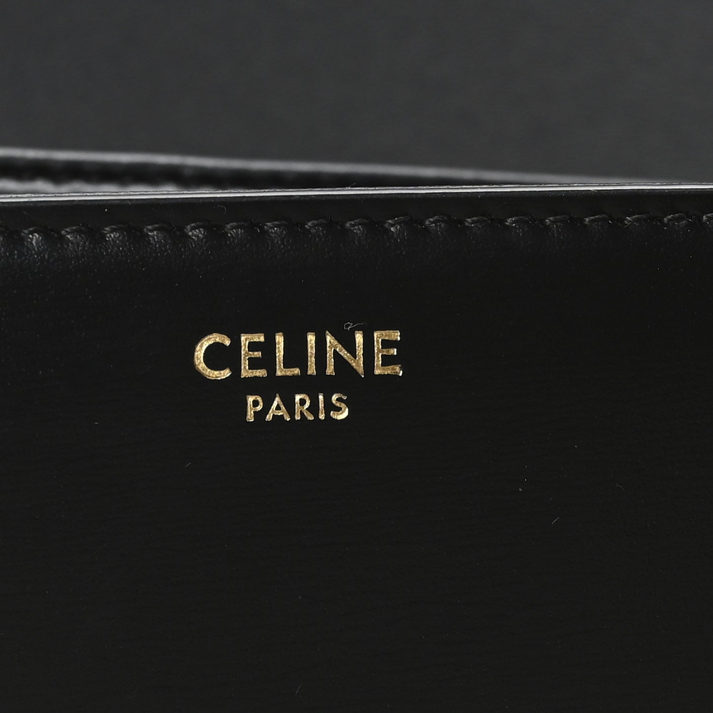 Shiny Calfskin Medium Triomphe Black