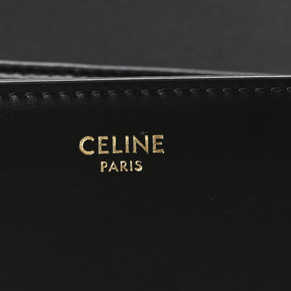 Celine Shiny Calfskin Medium Triomphe Black 6 of 9