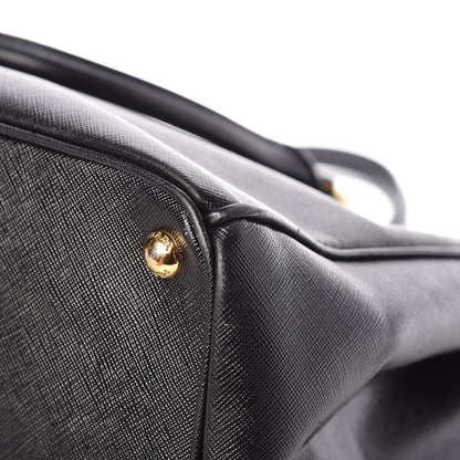 Prada Saffiano Medium Galleria Double Zip Tote Black 12 of 12