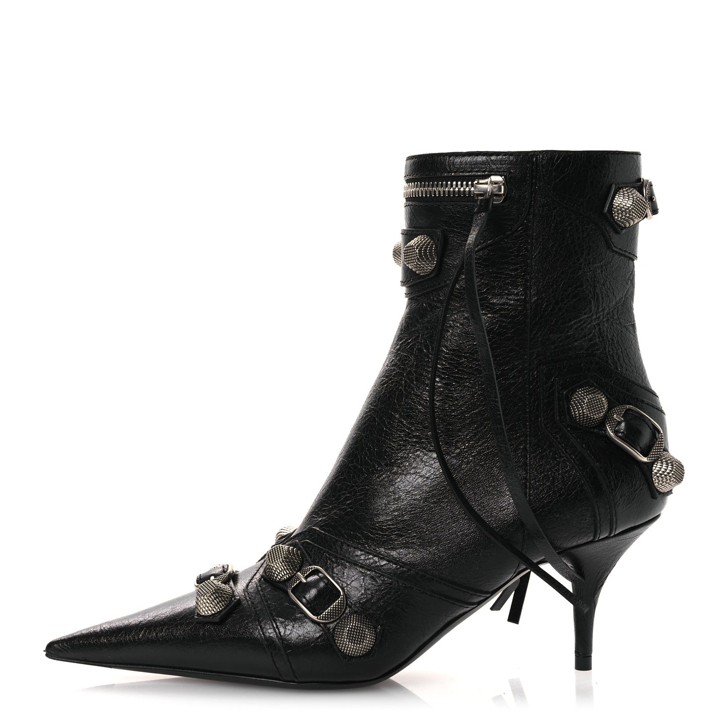 Agneau Arena Cagole 70mm Ankle Boots 36 Black