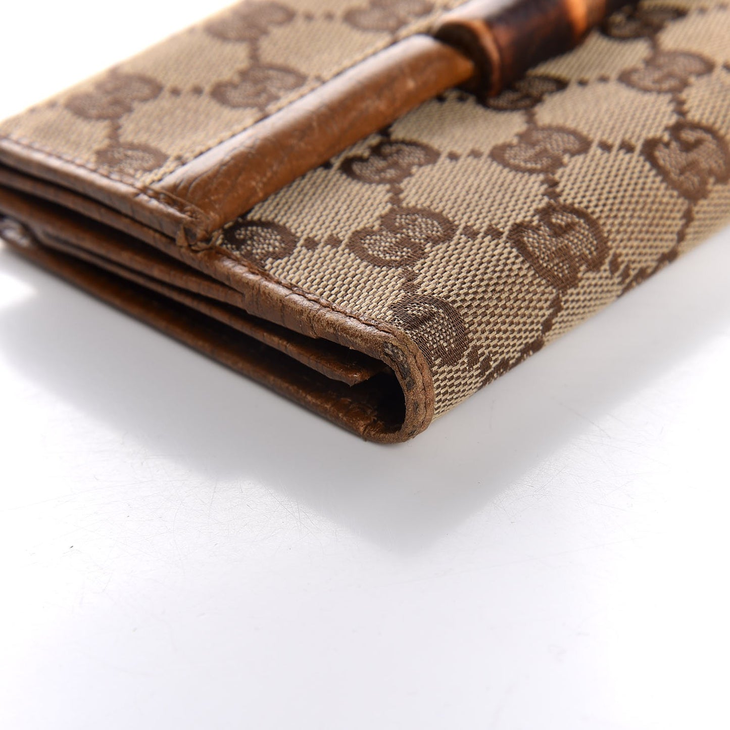 Monogram Bamboo Wallet Brown