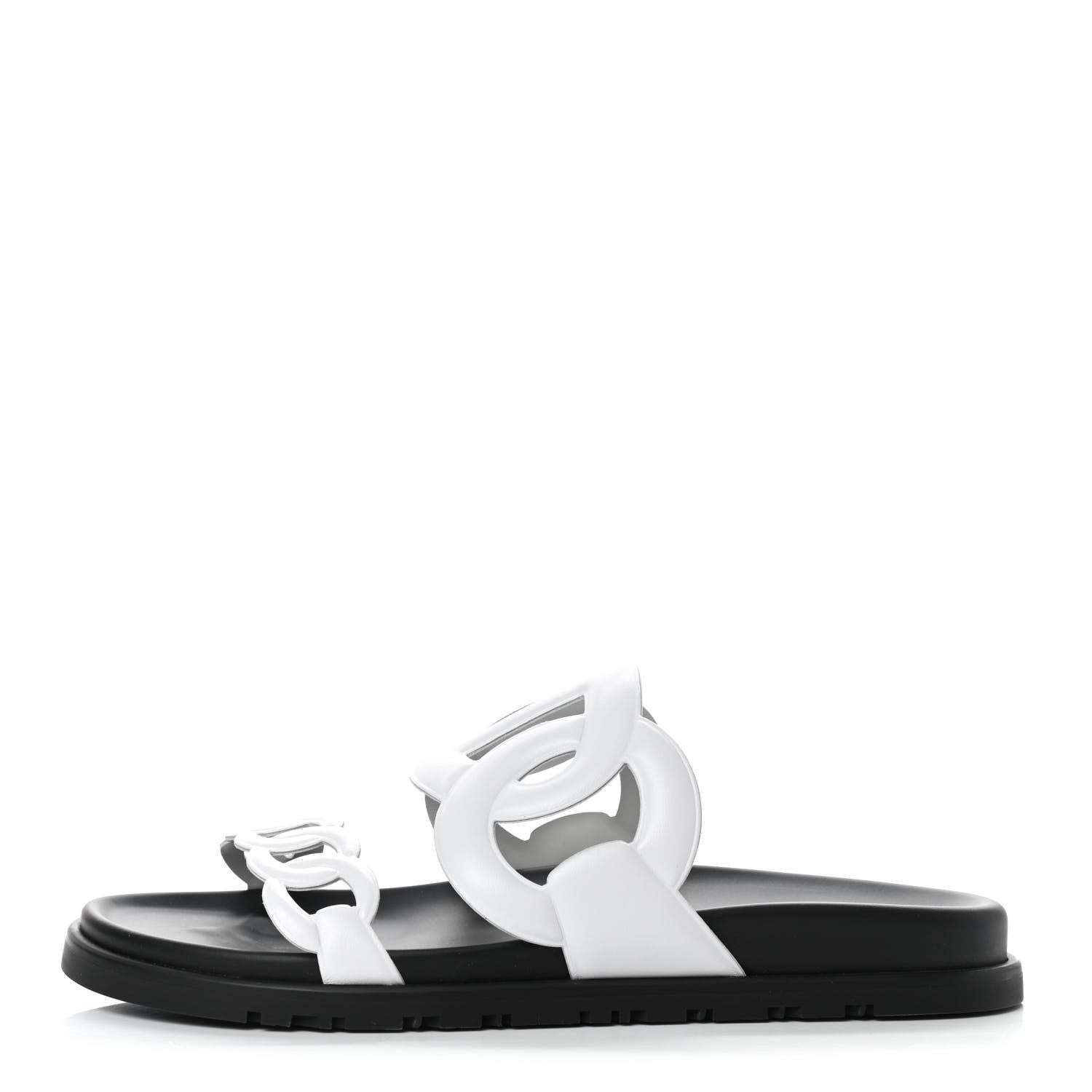 Hermes Nappa Extra Sandals 38.5 White 1 of 8